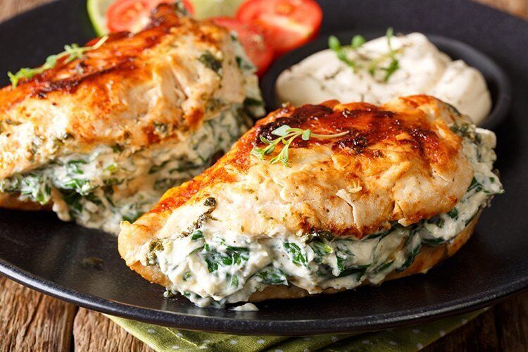 Juicy and soft chicken breast in the oven