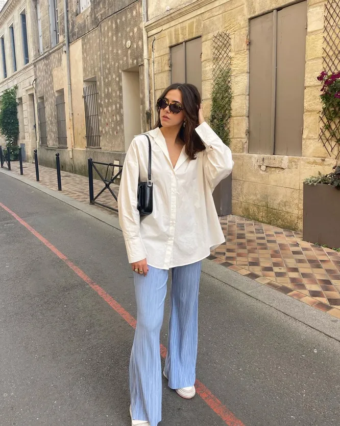 Jumpsuit, crochet shorts and more: 5 stylish ideas to combine basic oversize shirt with