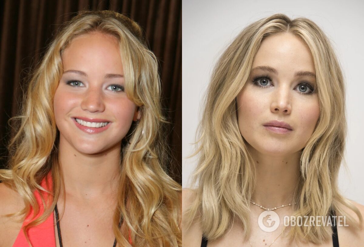 Kendall Jenner, Jennifer Lawrence and other celebrities who changed their eye cut. Before and after photos