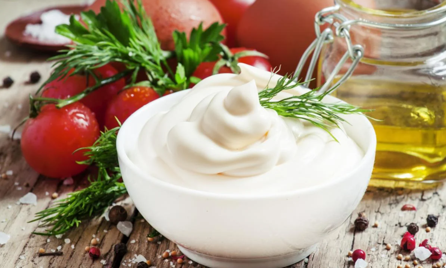 Mayonnaise for cooking caviar
