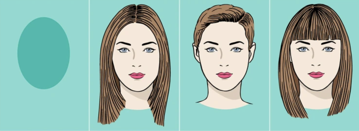 Any hairstyle suits an oval face.