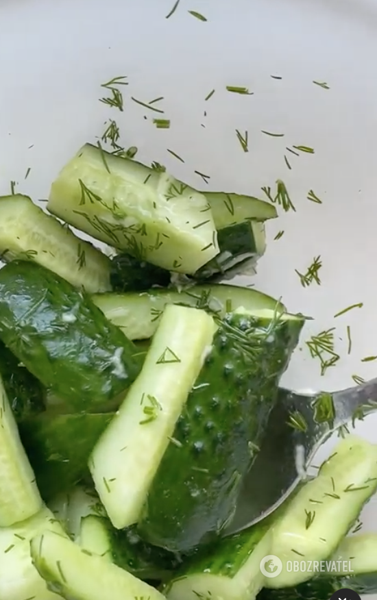 Ready-made cucumbers
