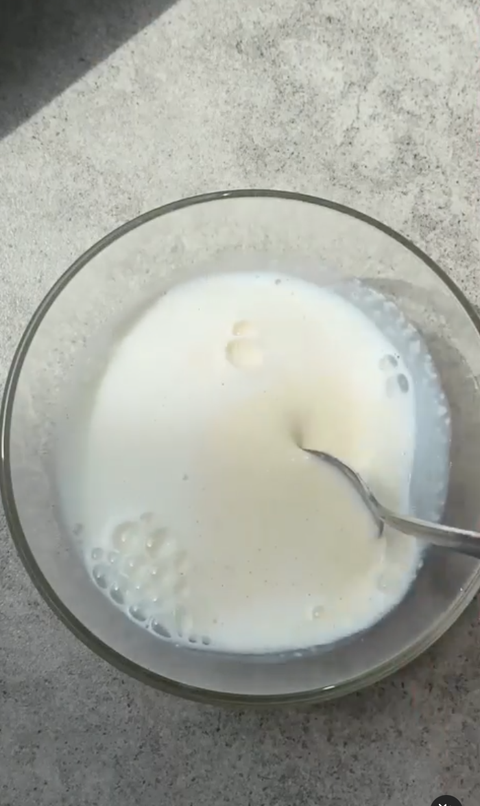 Semolina and milk