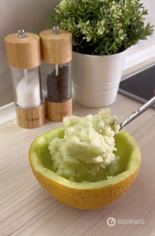 How to make healthy and delicious ice cream from melon