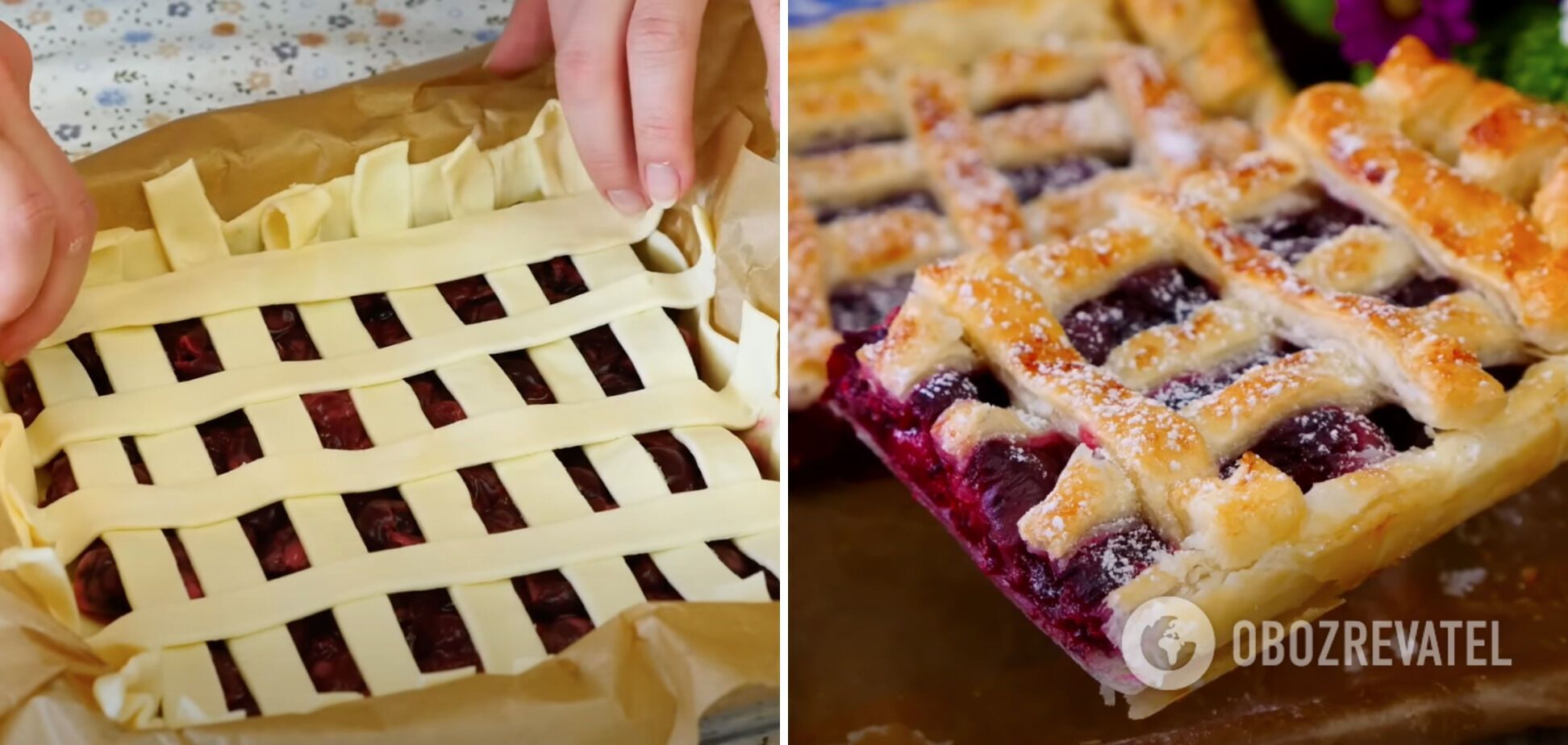 Ready-made cherry pie