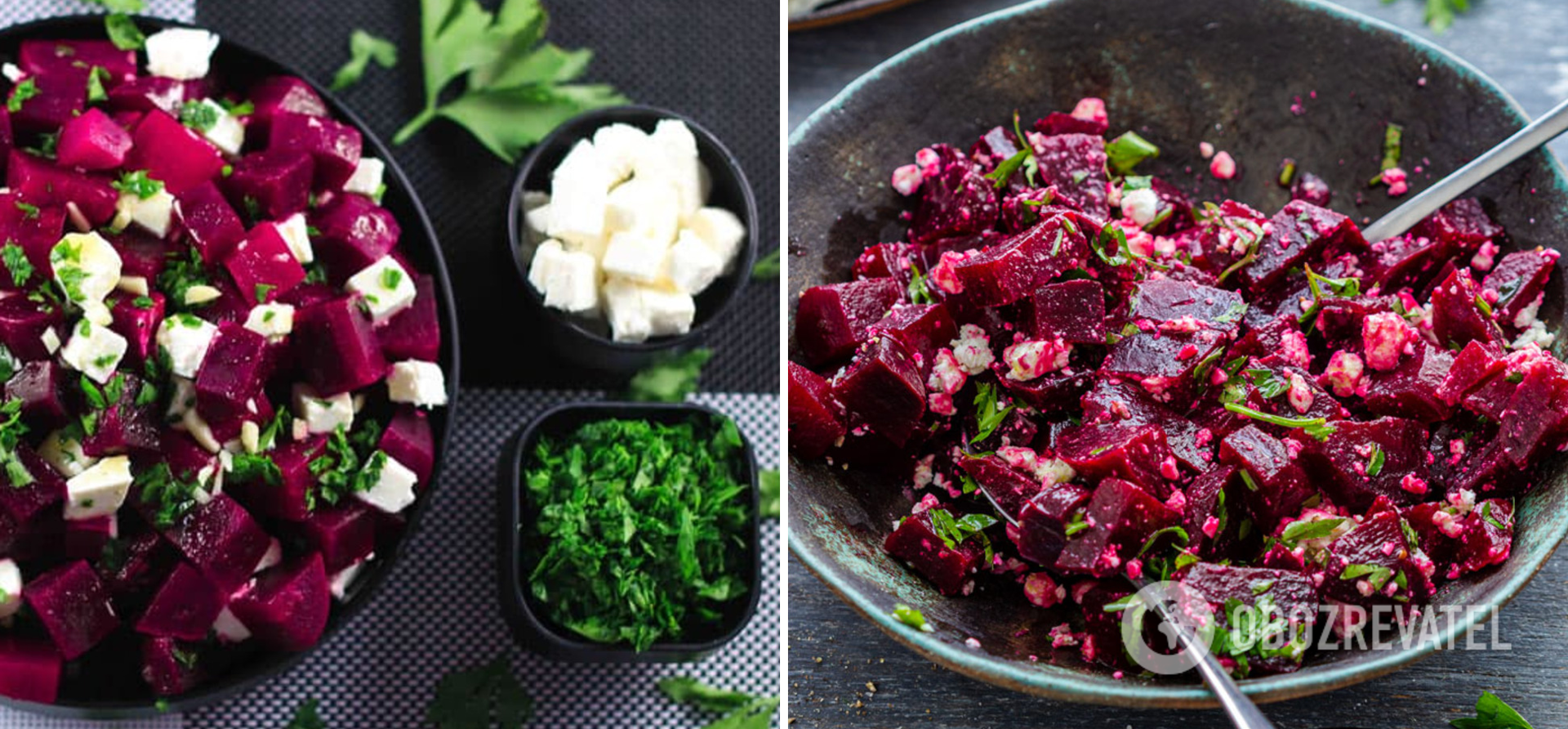 Beet salad without mayonnaise