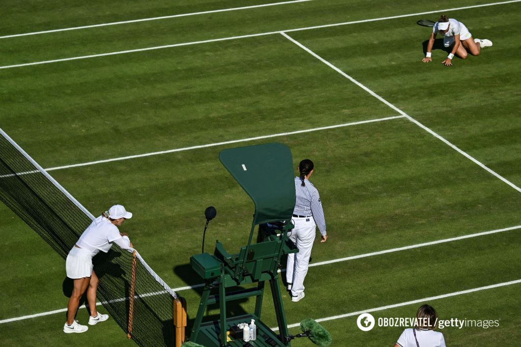 38 points, over half an hour: Lesia Tsurenko, Ana Bogdan break