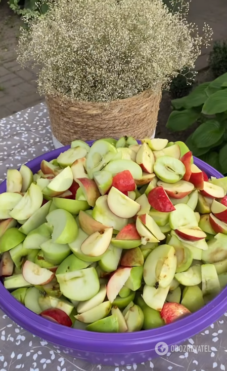 4 ingredients to prepare homemade Zhyvchyk from apples