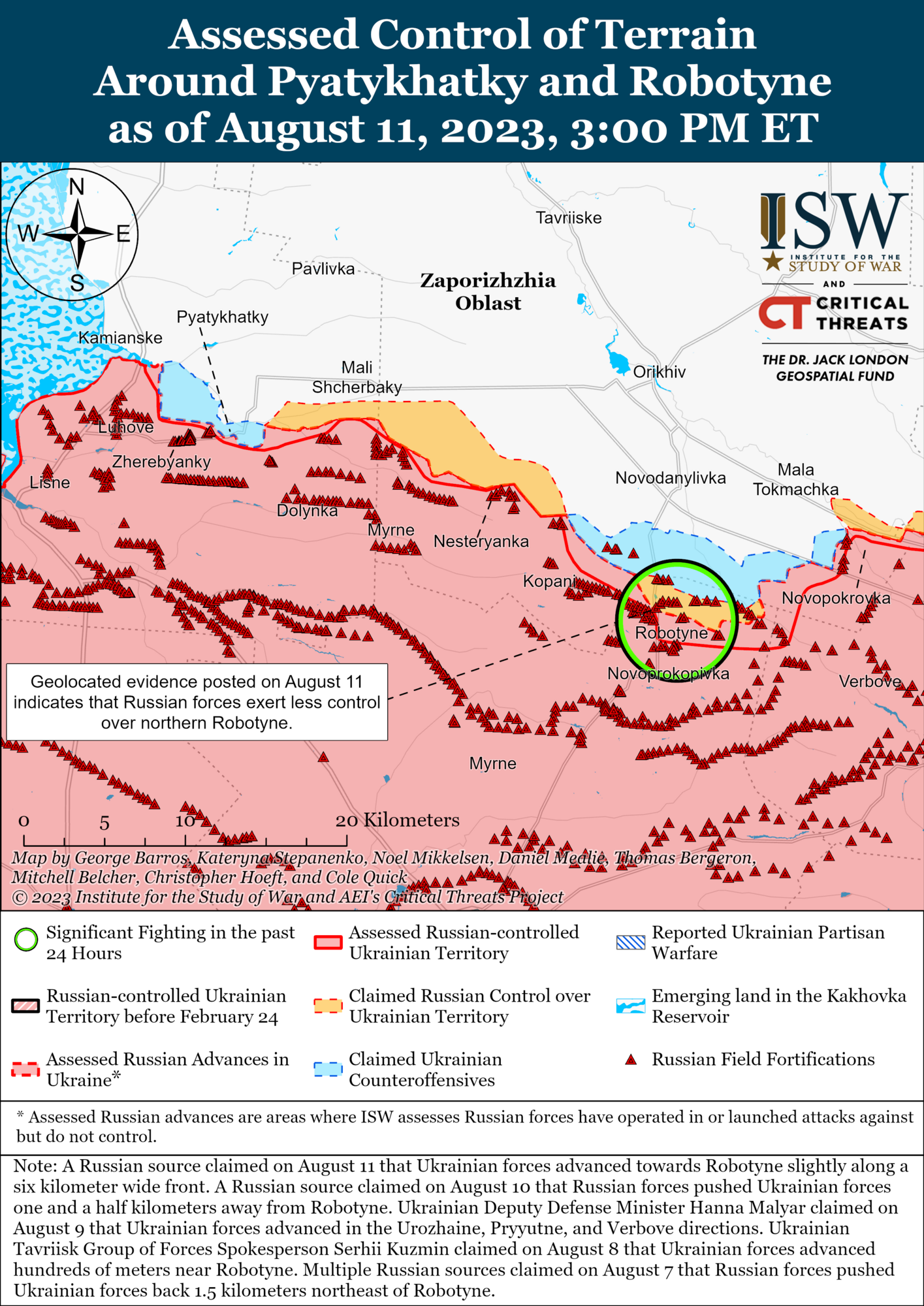 ISW: Ukrainian counteroffensive is successful in western Zaporizhzhia region, forcing occupiers to redeploy