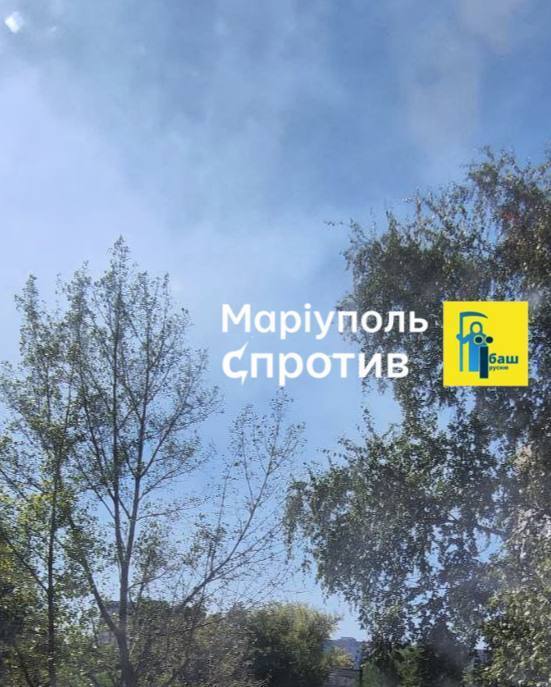 In Mariupol partisans burned the base of the occupants: ''bavovna'' came not from the air. Photo