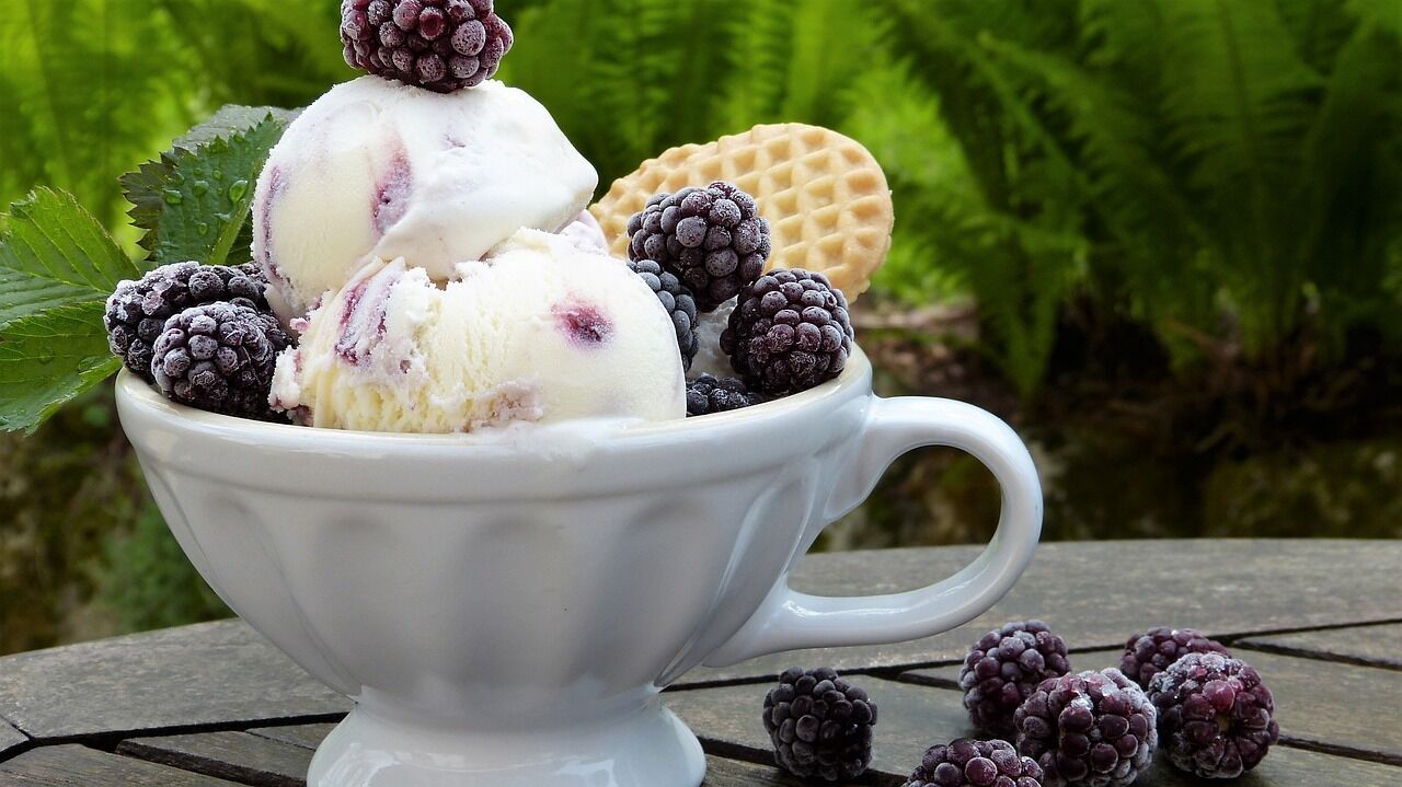 Homemade ice cream without sugar