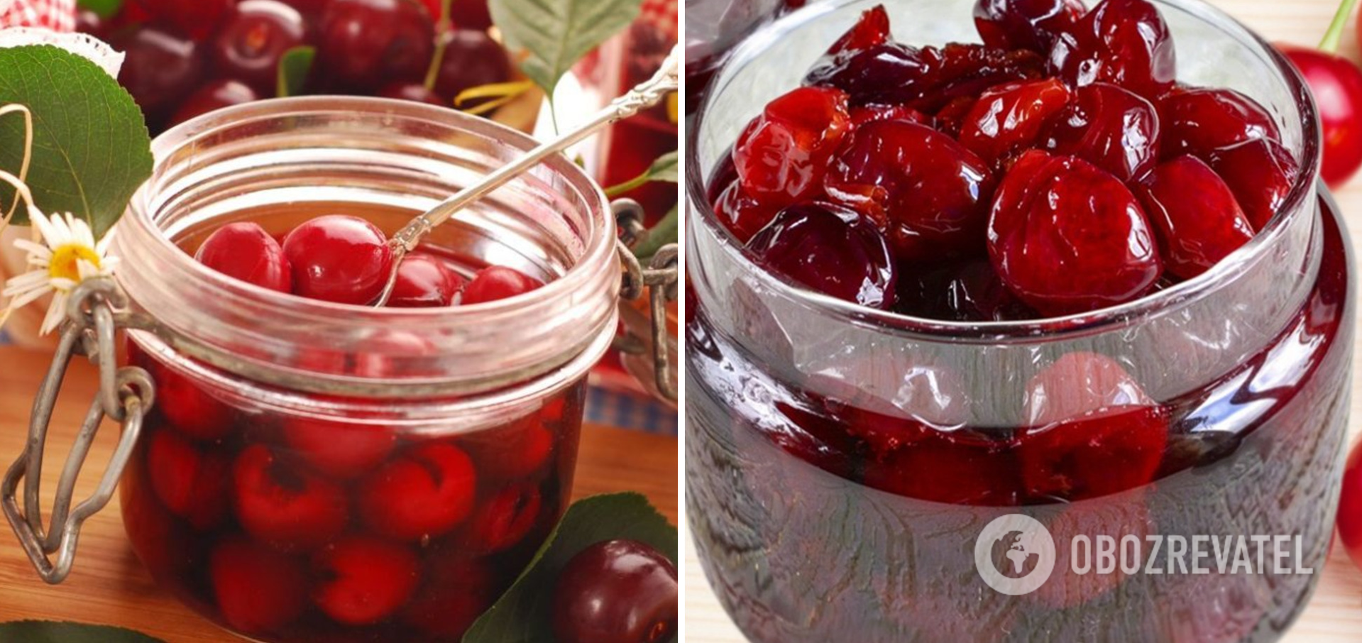 Recipe for cherries in their own juice