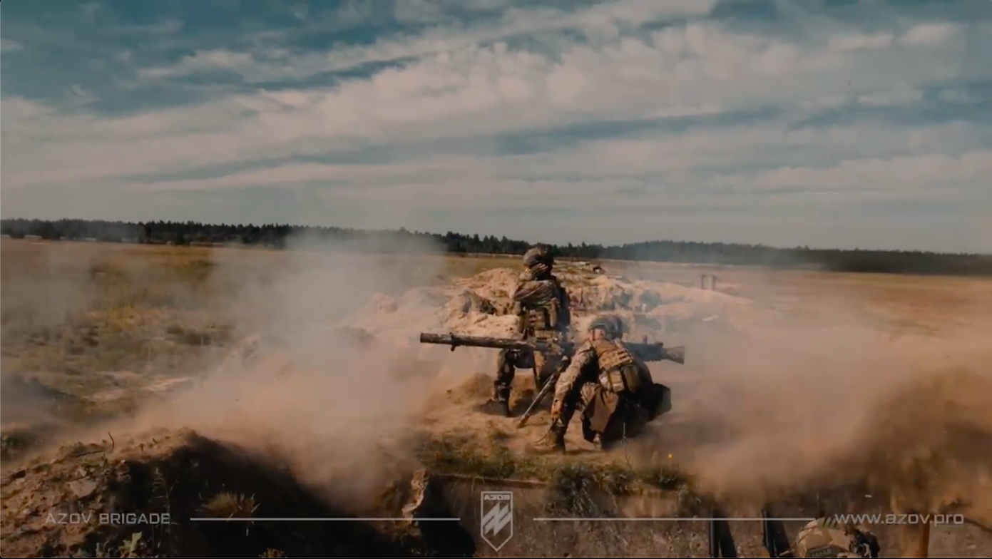 Legendary Redis in action: Azov Brigade soldiers conduct company tactical training. Video