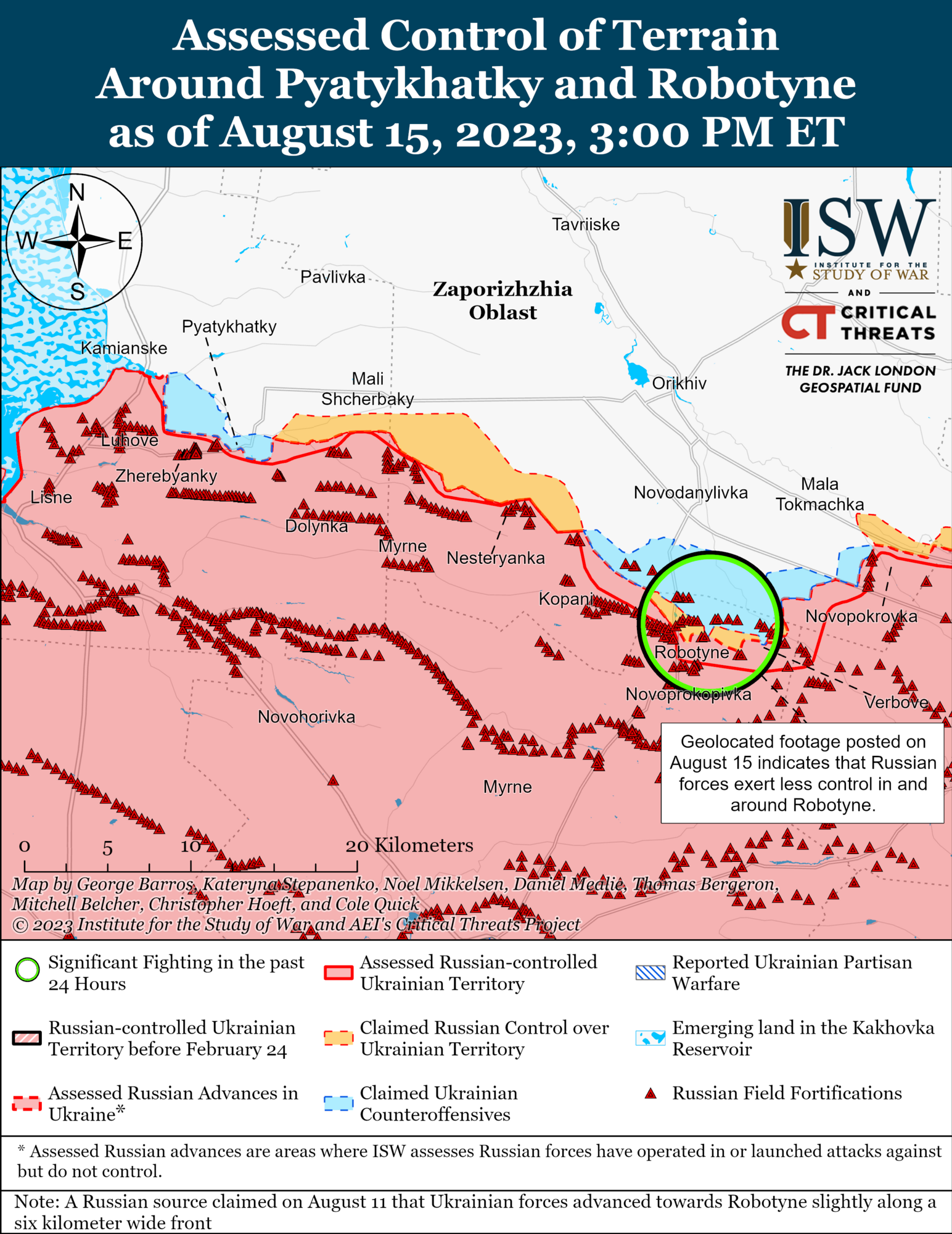 Siły obronne nacierają w obwodzie ługańskim i zachodnim obwodzie zaporoskim - ISW