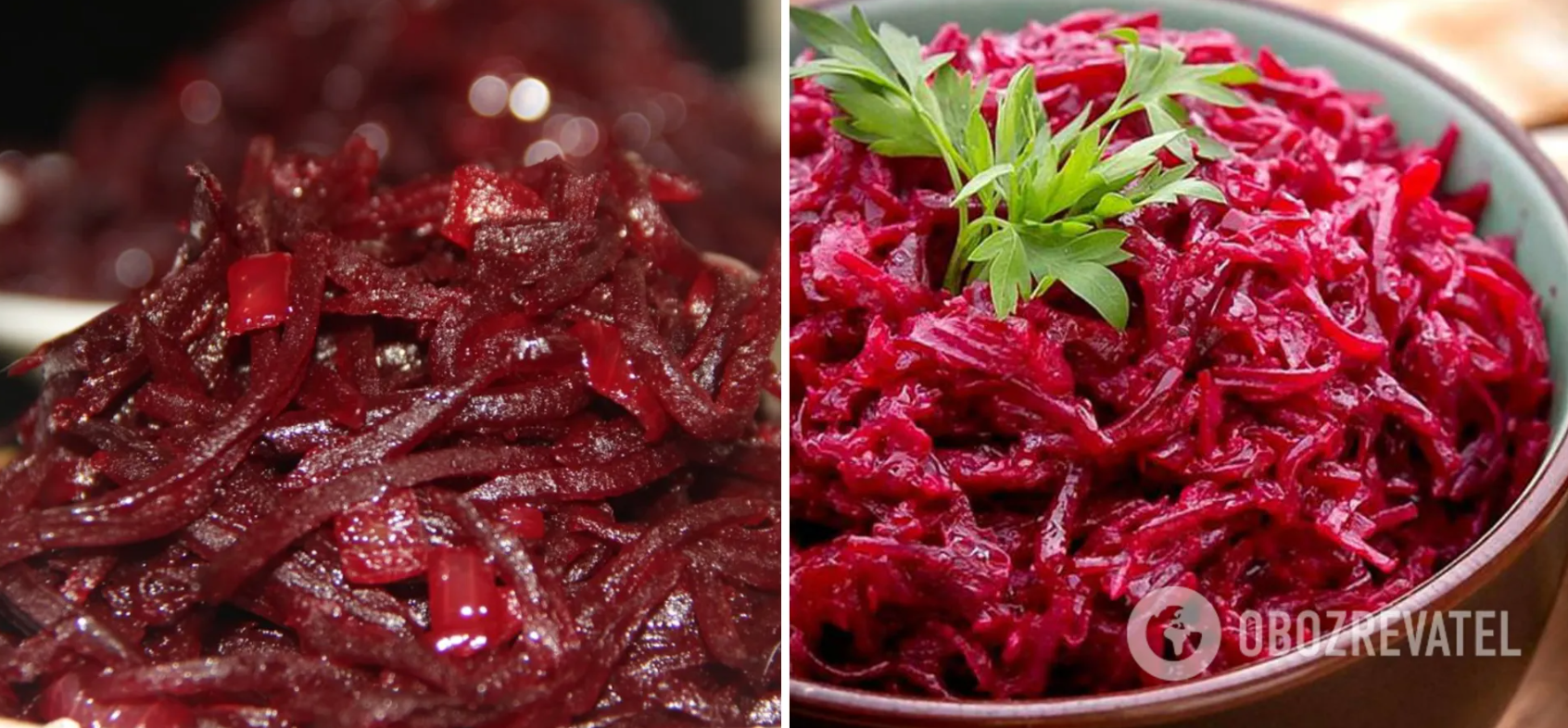 Beetroot with onion
