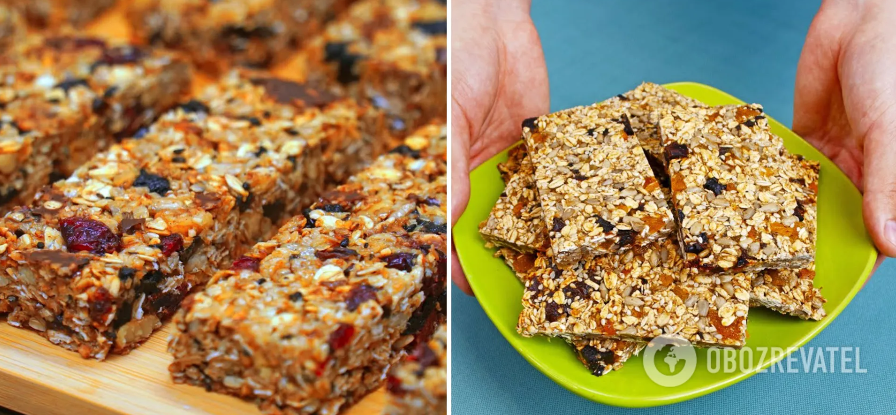 Dried fruit and nut bars