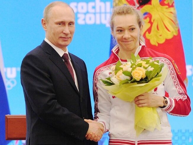 Russian Olympic champion could not answer why Russia is fighting against Ukraine, but declared ''our victory''