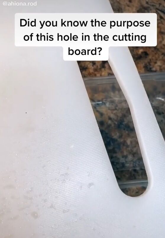 Why you need a hole in the kitchen board: the network showed the trick