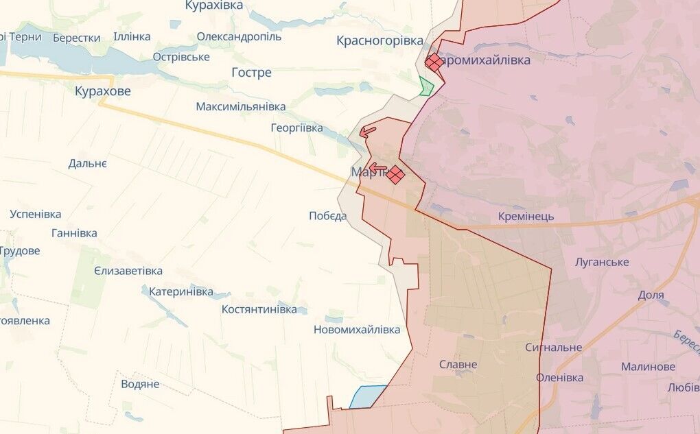 General Staff: Russian troops try to recover lost positions near Bakhmut and Staromaiorske, 33 military clashes during the day