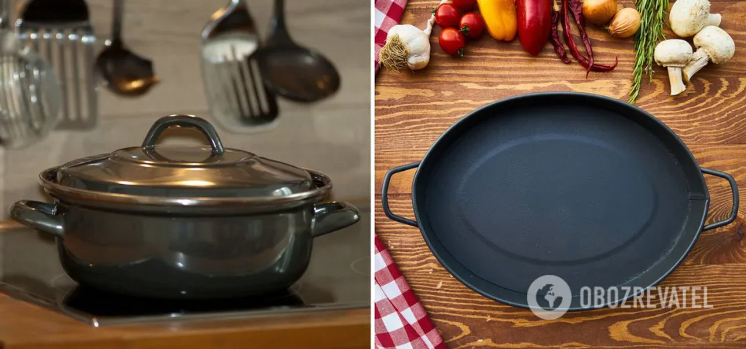 How to clean grease and soot from a frying pan