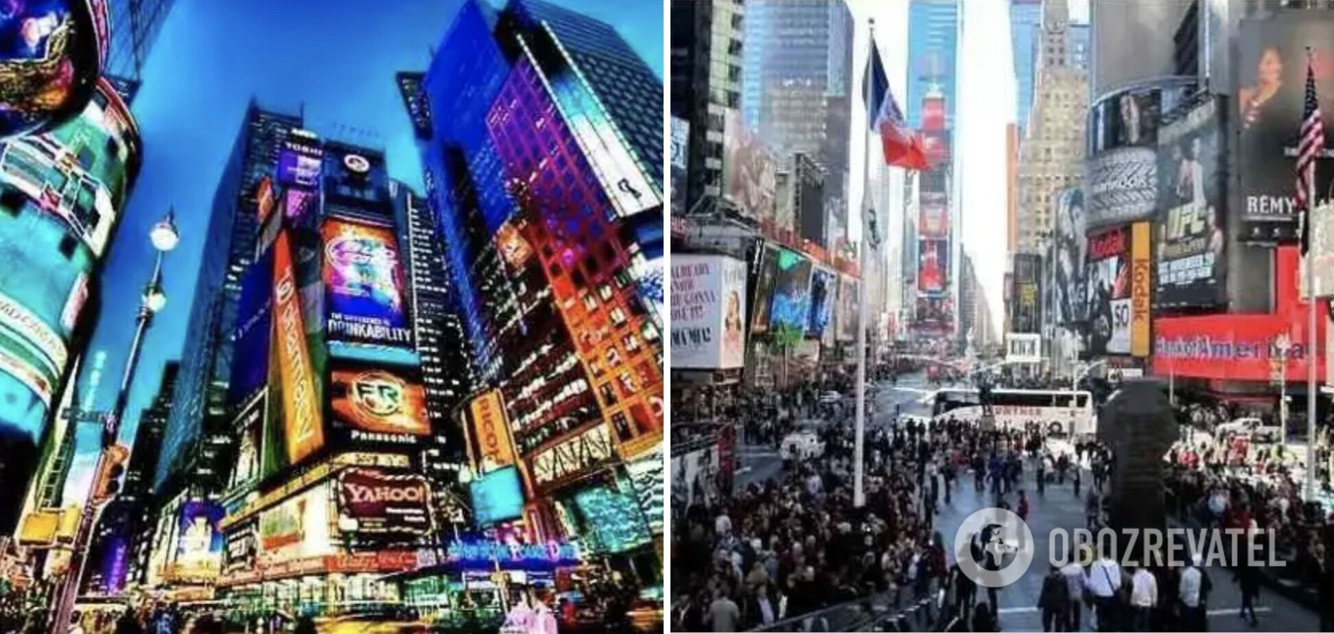 Times Square in New York City is visited by millions of tourists