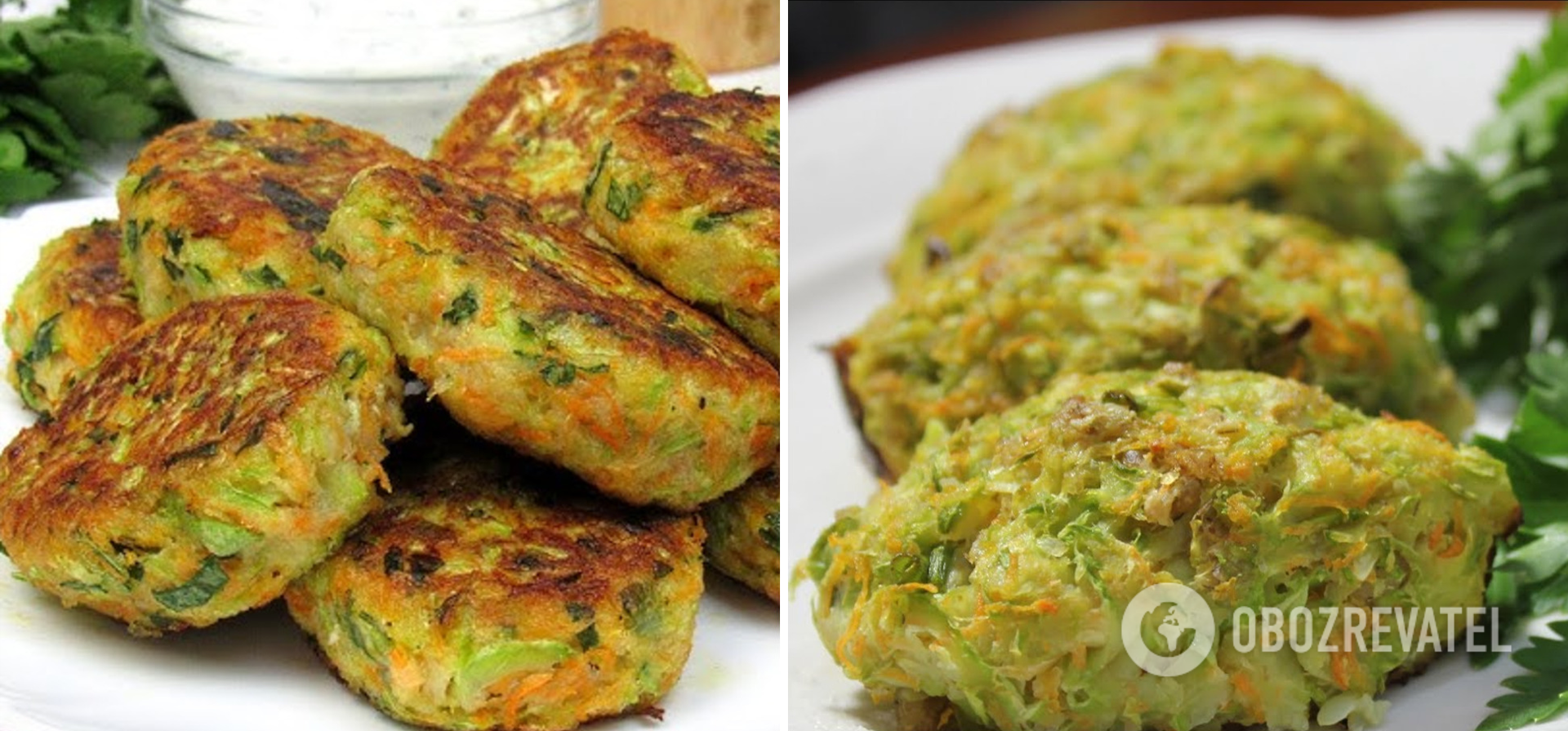 Zucchini cutlets in the oven