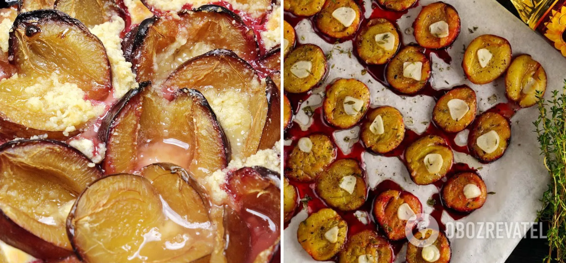How to bake plums deliciously in the oven