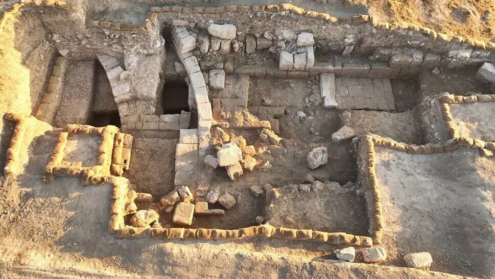 Excavations near the ancient Israeli city of Megiddo