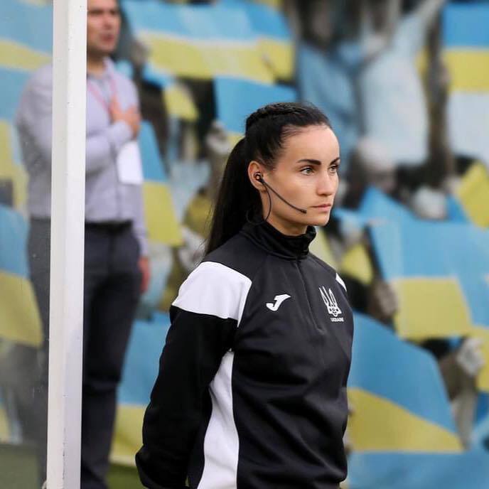 A former model was the chief referee at the Ukrainian Cup. Photo