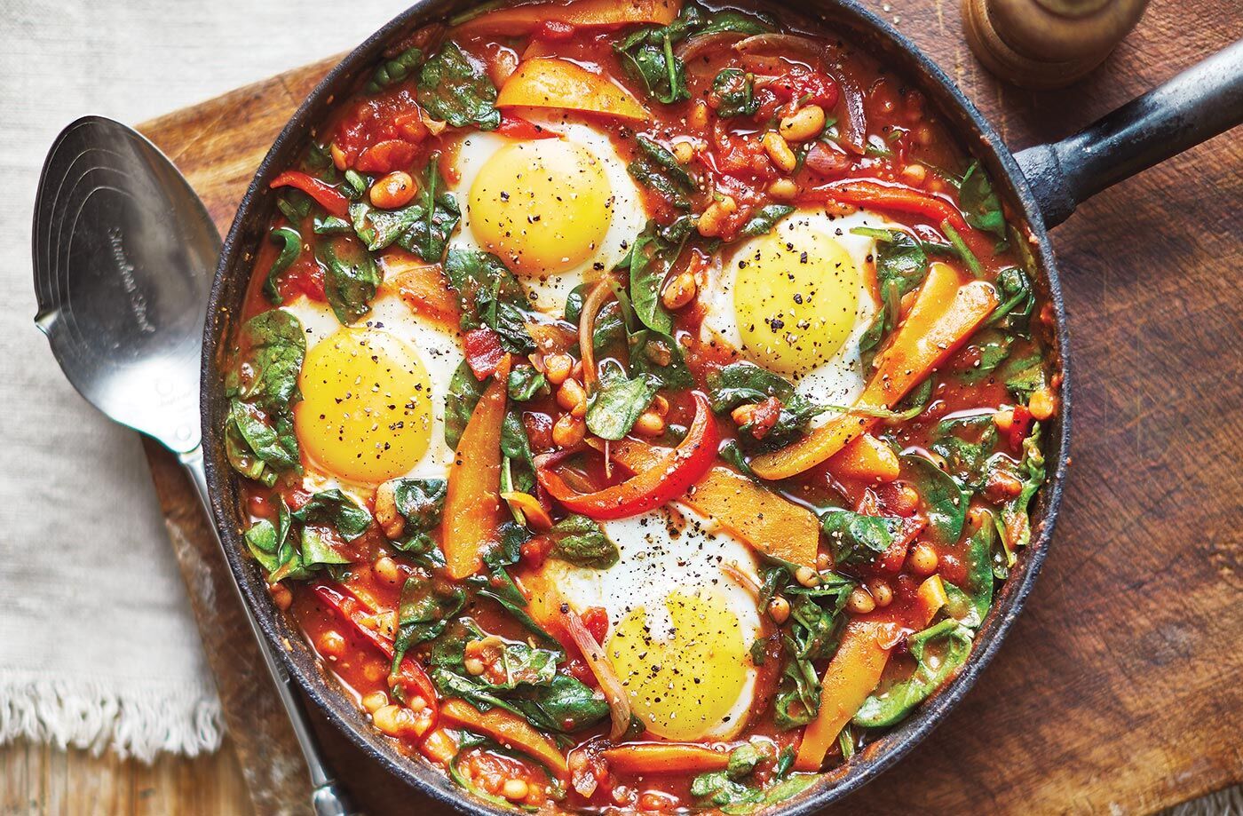 Baked eggs in the oven