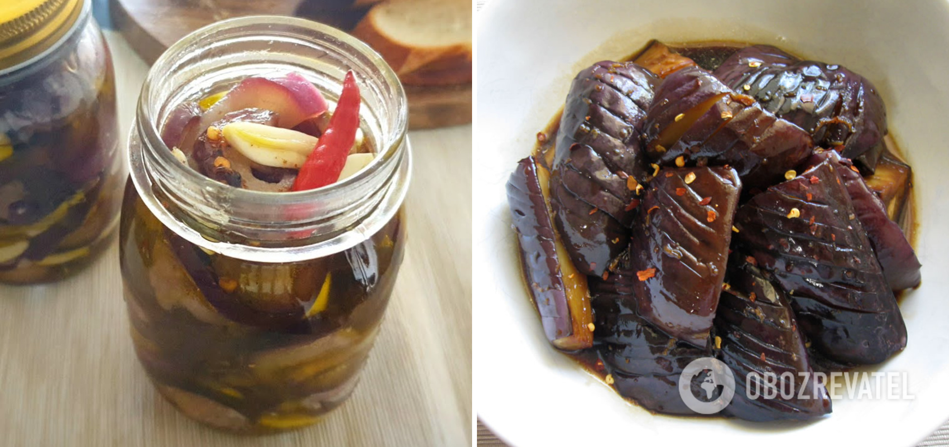 How to pickle eggplants to be like mushrooms