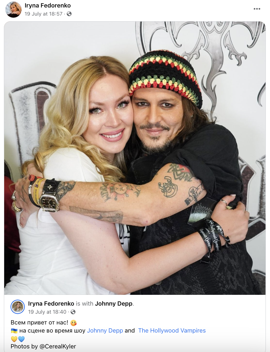 Johnny Depp effectively supported Ukraine in front of thousands of fans after Russian fakes and paid special attention to refugees from Mariupol