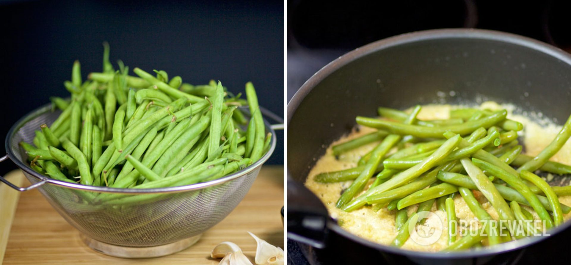 How to cook string beans in a pan