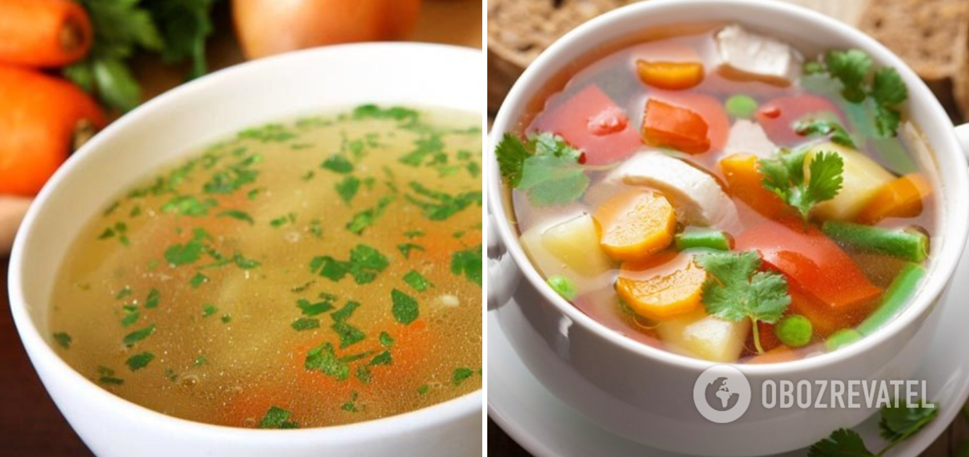 Vegetable soup in 15 minutes