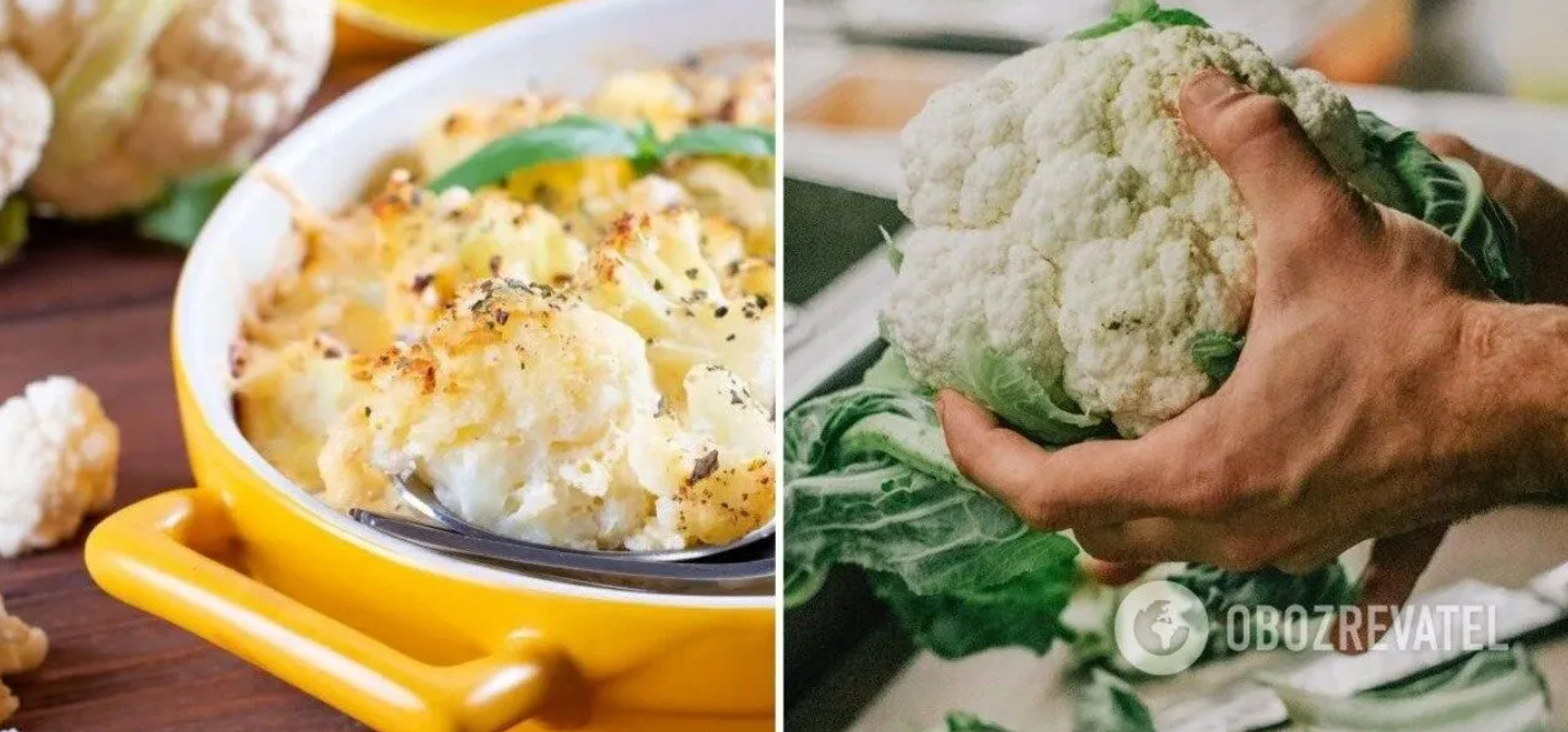 Cauliflower for cooking