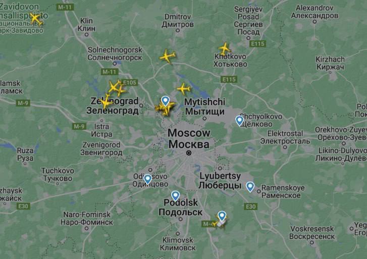 Moskiewskie lotniska ponownie ogłosiły plan ''Cover'': loty opóźnione