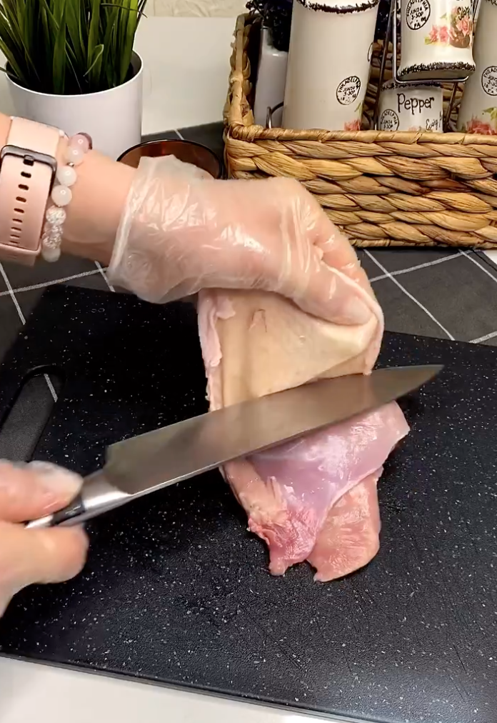 Skinless chicken meat will be safe