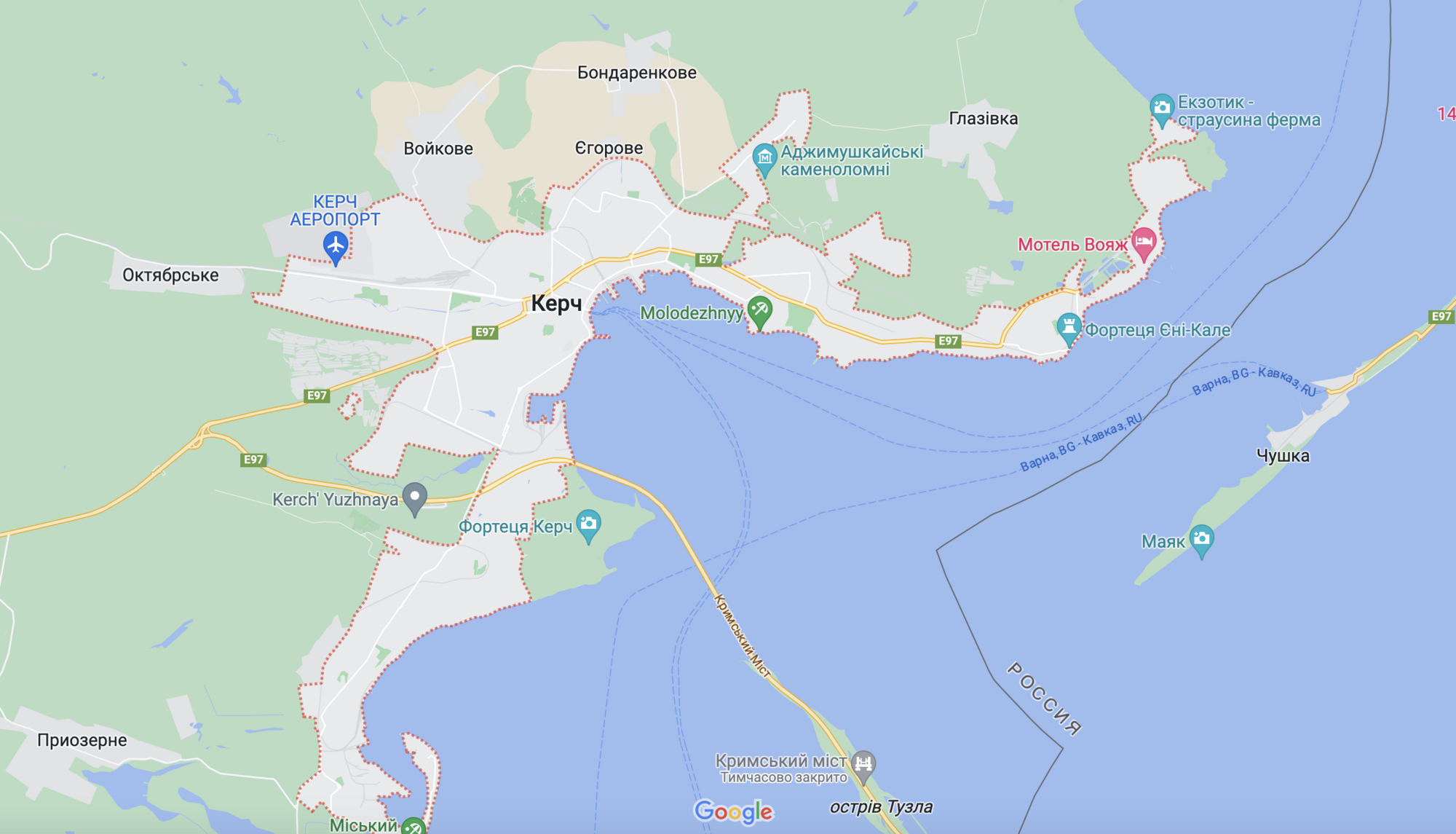 Explosions were heard near the Crimean Bridge: drones attacked a Russian tanker. Photo