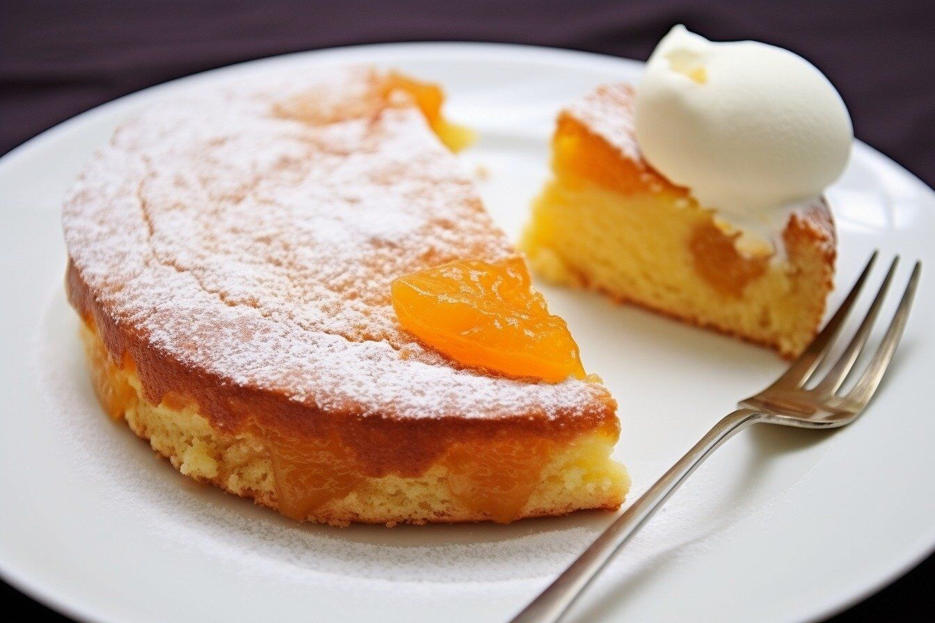 Pie with apricots without milk and kefir