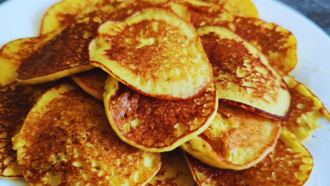 Recipe for cottage cheese and banana pancakes