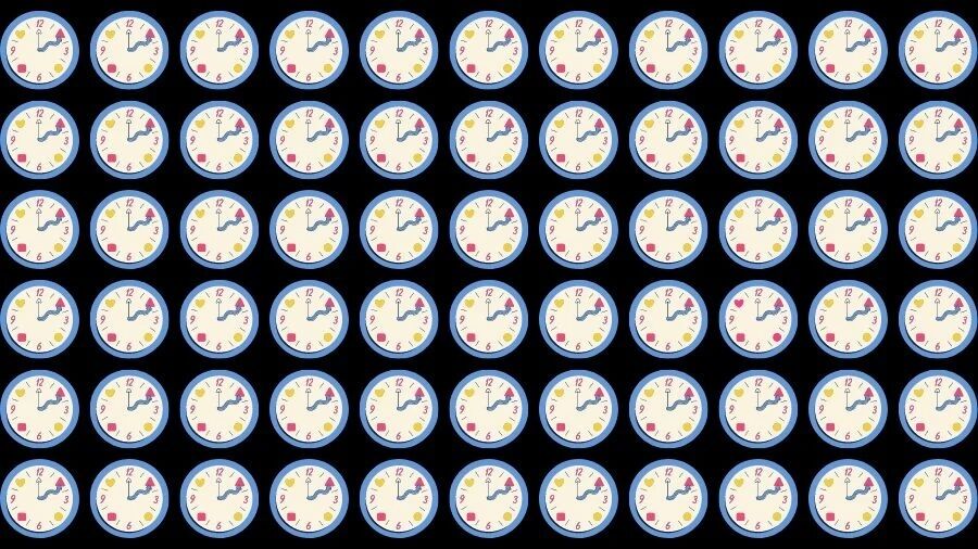 Find the strange clock: a puzzle to help you determine your IQ