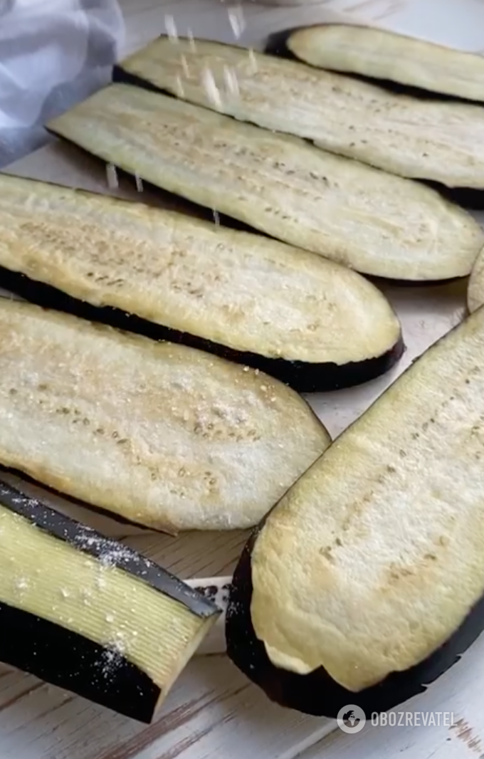 Eggplant for the dish