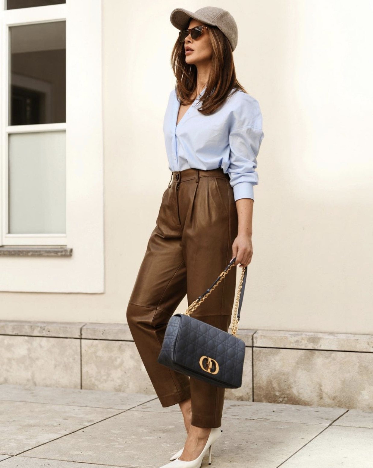 Classic leather pants are back on trend