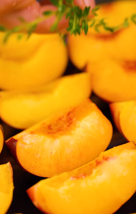 Famous chef shares recipe for baked peaches with homemade cream cheese