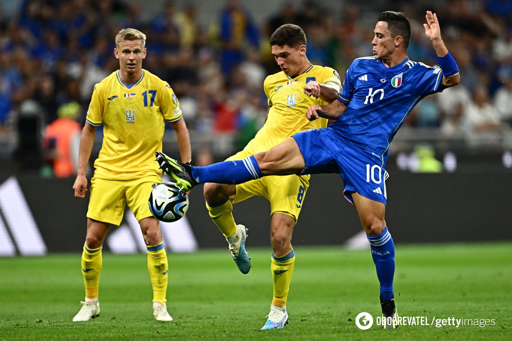 Ukraine national team lost to Italy in Euro 2024 qualifying with Yarmolenko's goal
