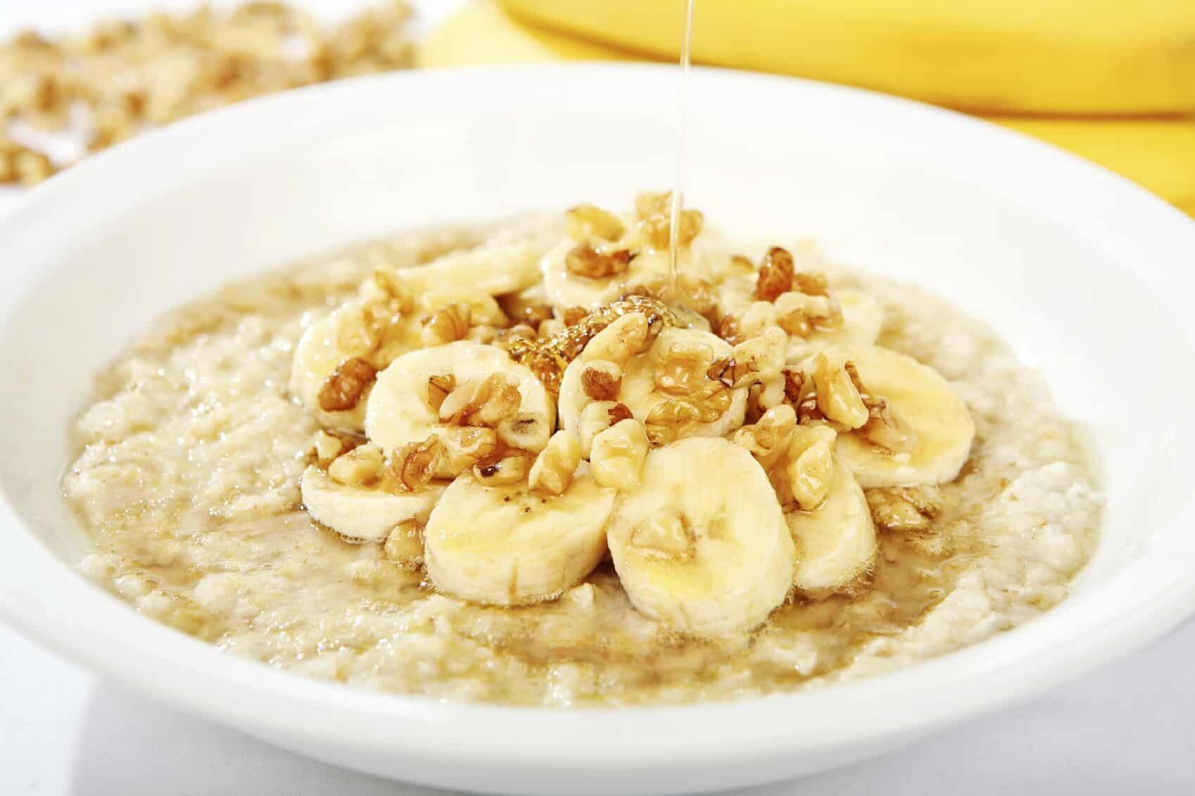 Healthy oatmeal for breakfast