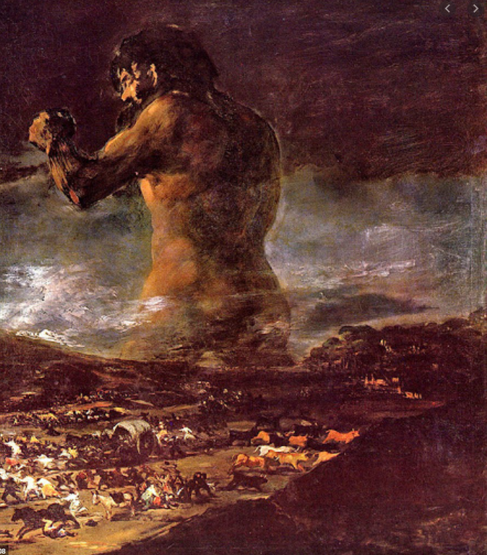 The Colossus of Francisco José de Goya.