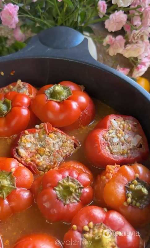 How to stuff peppers tasty and fast: a variant of a hearty lunch