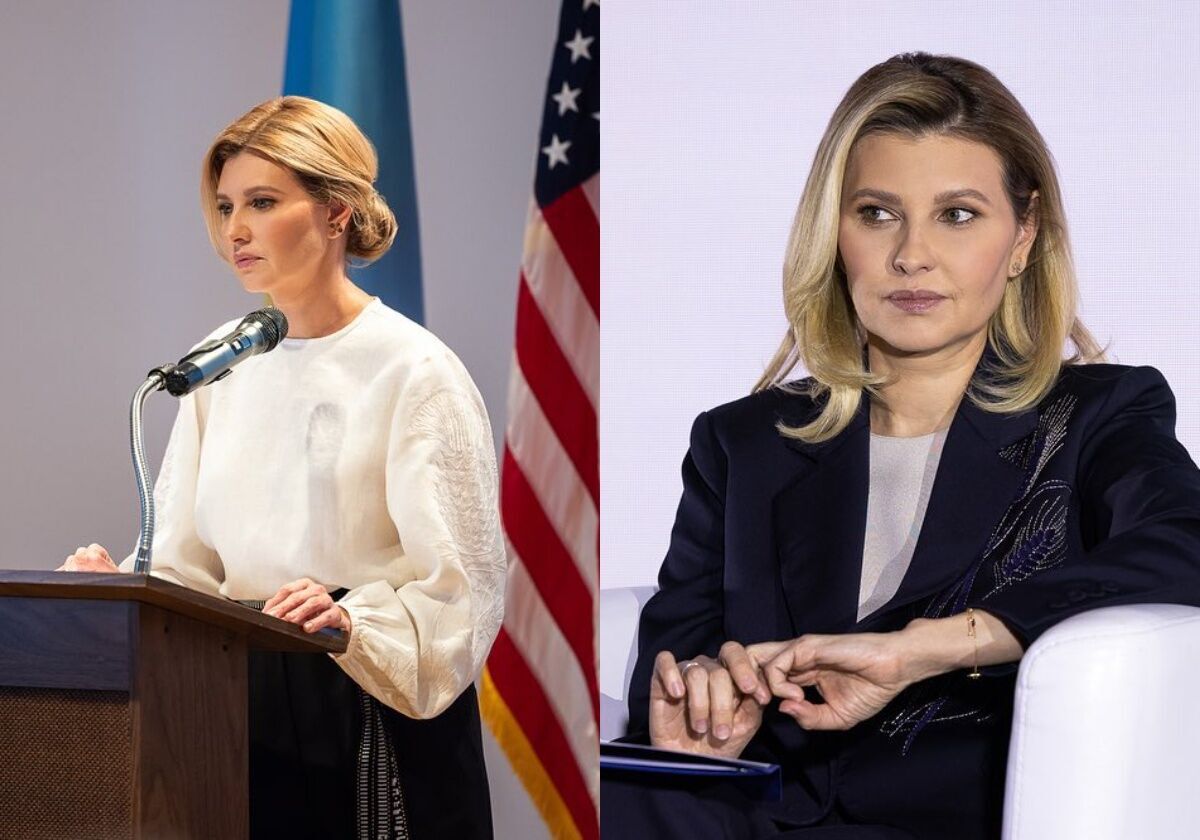 How First Lady Olena Zelenska has changed since February 24, 2022. Photos then and now