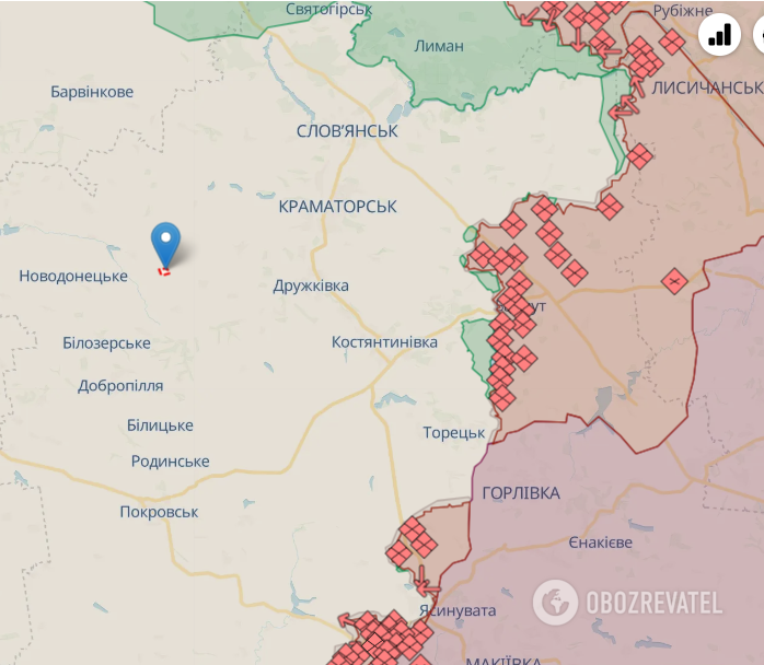 Novoiavlenka on the map.